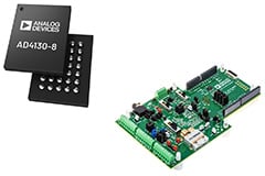 AD4130-8 32 μA, Ultra-Low Power, 24-Bit Sigma-Delta ADC Image of Analog Devices' AD4130-8 32 μA, Ultra Low Power, 24-Bit Sigma-Delta ADC
