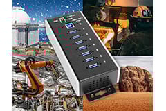 WTR-UH Series Industrial USB Hubs Image of Coolgear's WTR-UH Series Industrial USB Hubs