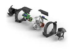 AxiTwin100 Counter-Rotating Fans Image of ebm-papst's AxiTwin100 – Counter-Rotating Fans