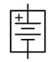 Image du symbole schématique de batterie multicellule