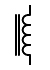 Image of Iron Core Inductor schematic symbol