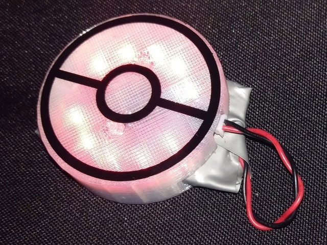 Glowing LED Team Badge for Pokemon Go