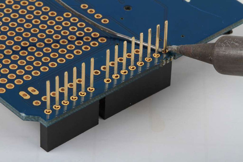 Solder each pin
