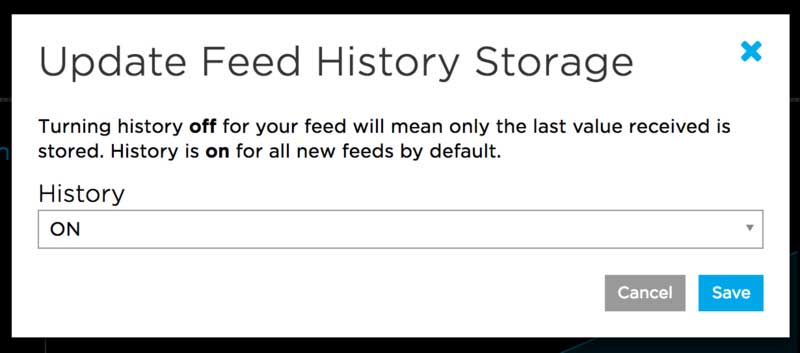 Update Feed History Storage