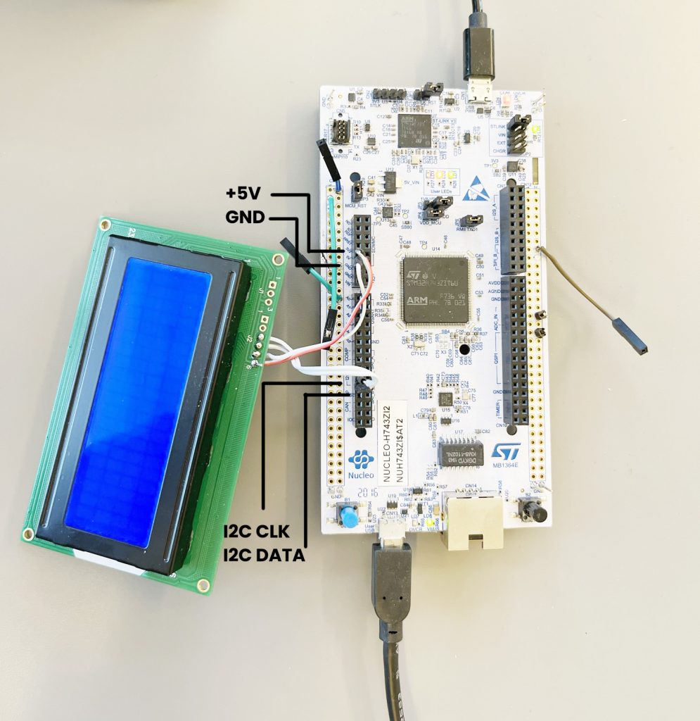 Bluetooth low energy lcd message