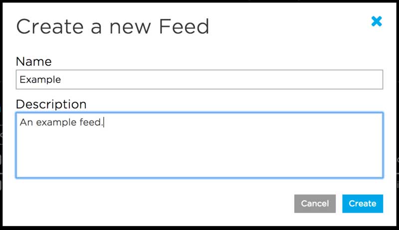 Create a New Feed