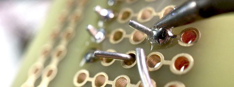 Solder and trim any protruding leads