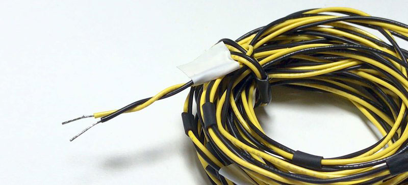 Twist wires together and bind at regular intervals