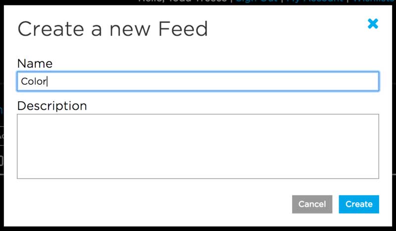 Create a New Feed