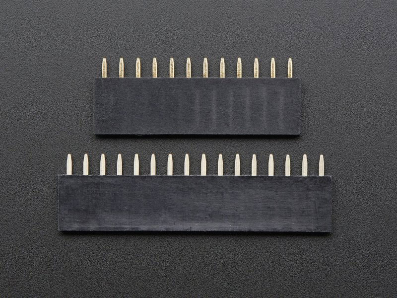 Solder the regular female headers 