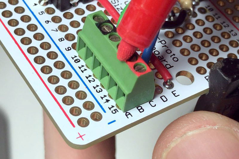 Label terminal block to avoid incorrect connections