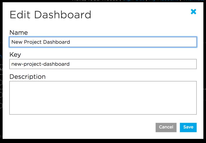 Edit Dashboard